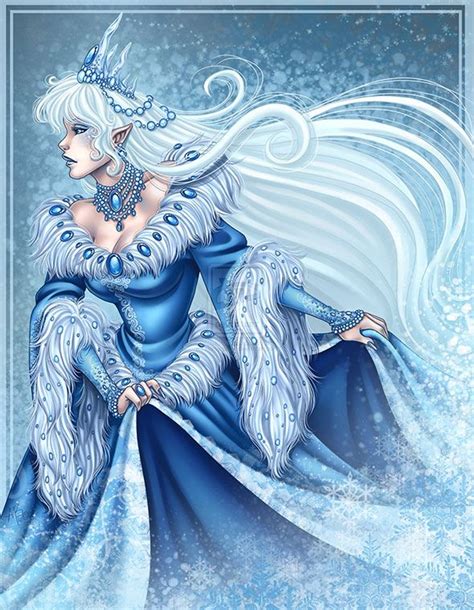 Snow Queen Illustrations Fantasy Magic Fantasy World Fantasy Queen