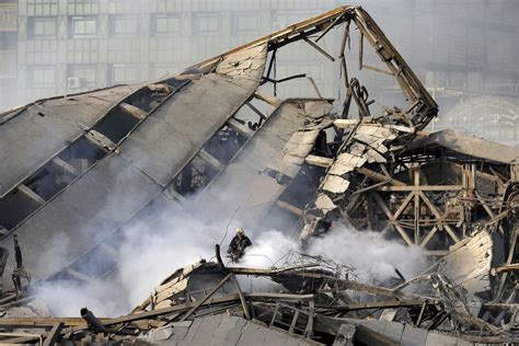 Iranian High Rise Collapses In Huge Fire Killing Dozens The Atlantic