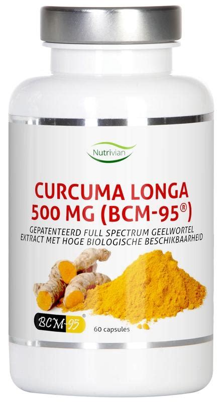Nutrivian Curcuma Longa Mg Bcm Caps Vitadvice Bv