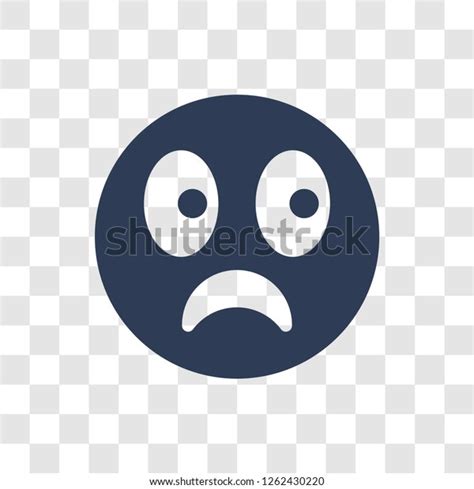 Slightly Frowning Emoji Icon Trendy Slightly Stock Vector Royalty Free