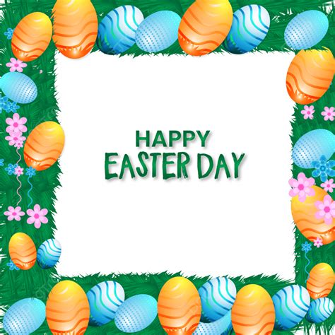 Happy Easter Egg Vector Design Images Happy Easter Day Border