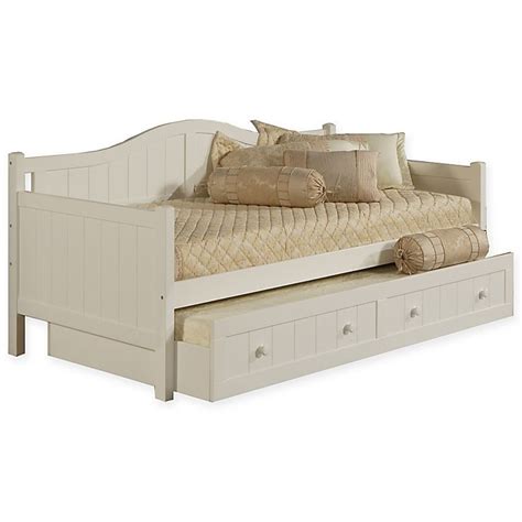 Hillsdale Staci Daybed With Trundle In White Bed Bath And Beyond Canada