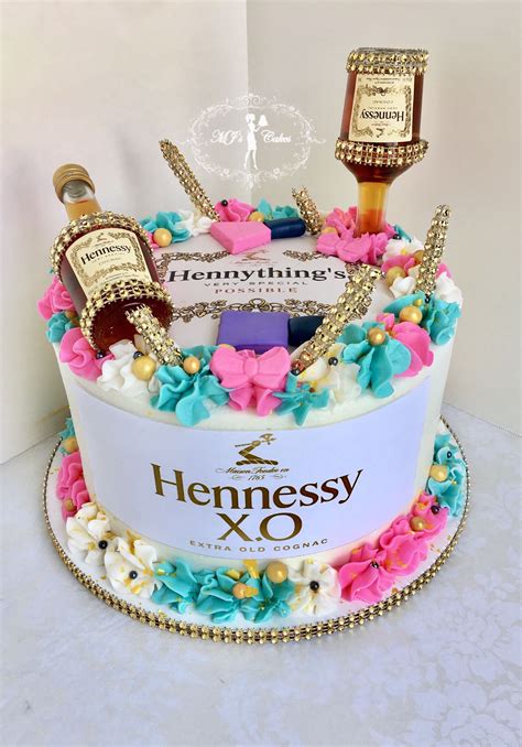 Hennessy Themed Cake Adult Birthday Cakes 21st Birthday Cakes 25th