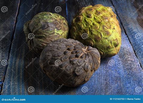 Cherimoya Fruits Also Known As Custard Apple Stock Image Image Of