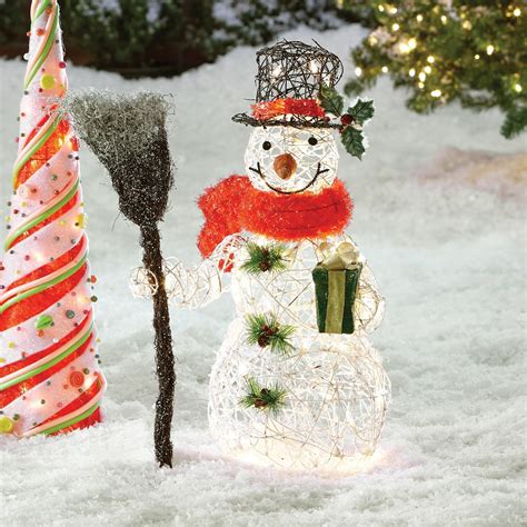 The Holiday Aisle Snowman Christmas Decoration With Clear Lights