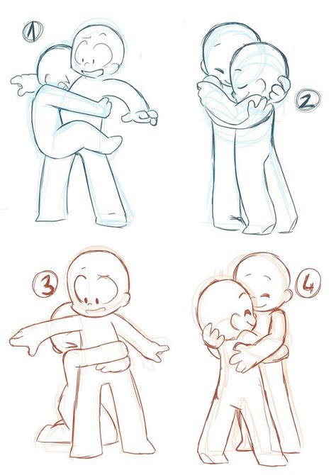 Anime People Hugging Base Anime Drawings Boy And Girl