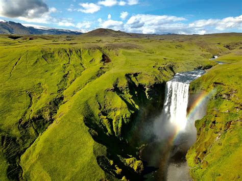 Expose Nature Skógafoss Waterfall Double 🌈 Skógar Iceland Oc
