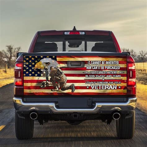 Forever The Title Veteran Truck Tailgate Decal Sticker Wrap In 2021
