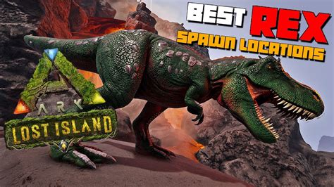 ARK Lost Island Common Rex Spawn Locations Best Spots To Find Them YouTube