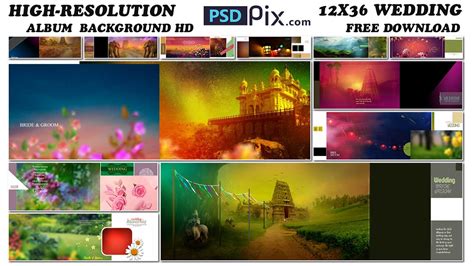 High Resolution 12x36 Wedding Album Background Hd Free Download Psdpix