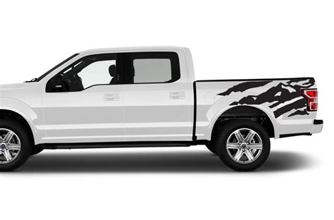Ford F150 Bed Mountain Vinyl Decals Graphics Compatible With Ford F150