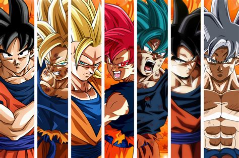 Ver más ideas sobre personajes de dragon ball, dragones, dragon ball. Dragon Ball Z/Super Poster Goku from Normal to Ultra ...