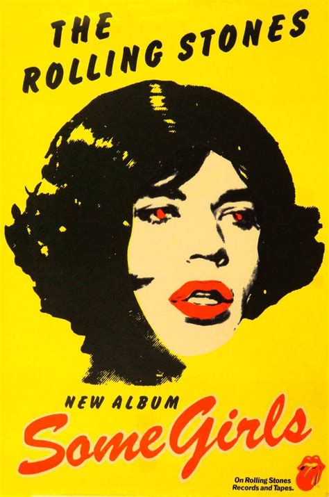 Some Girls 1978 Rolling Stones Poster Rolling Stones Album