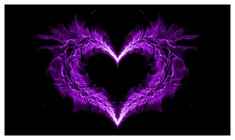 Purple Flaming Heart Fire Heart Love Heart Pics Heart Wallpaper