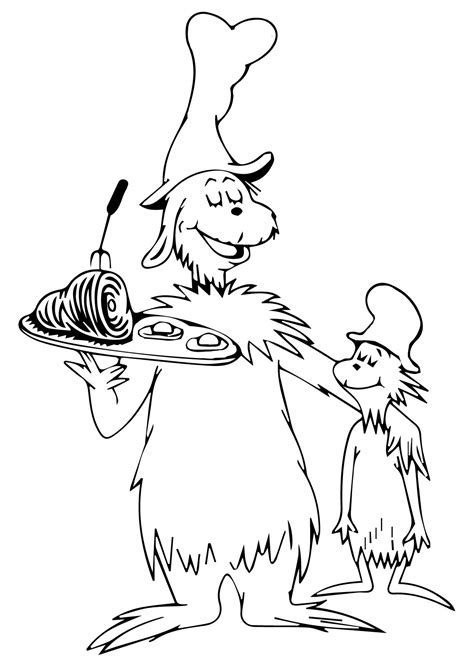 green eggs  ham coloring pages educative printable