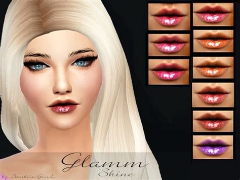 Glamm Shine Gloss Sims 4 Lips