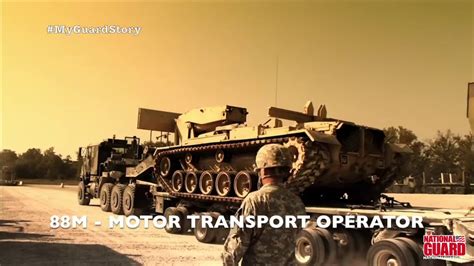 88m Motor Transport Operator In The Army National Guard Youtube