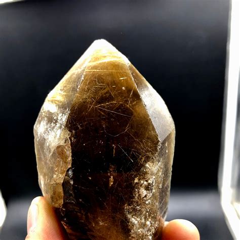 Crystal Natural Clear Golden Titanium Crystal Quartz Specimen Etsy