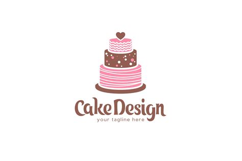Cake Design Logo By Ikargraphics On Creativemarket Cake Logo Design