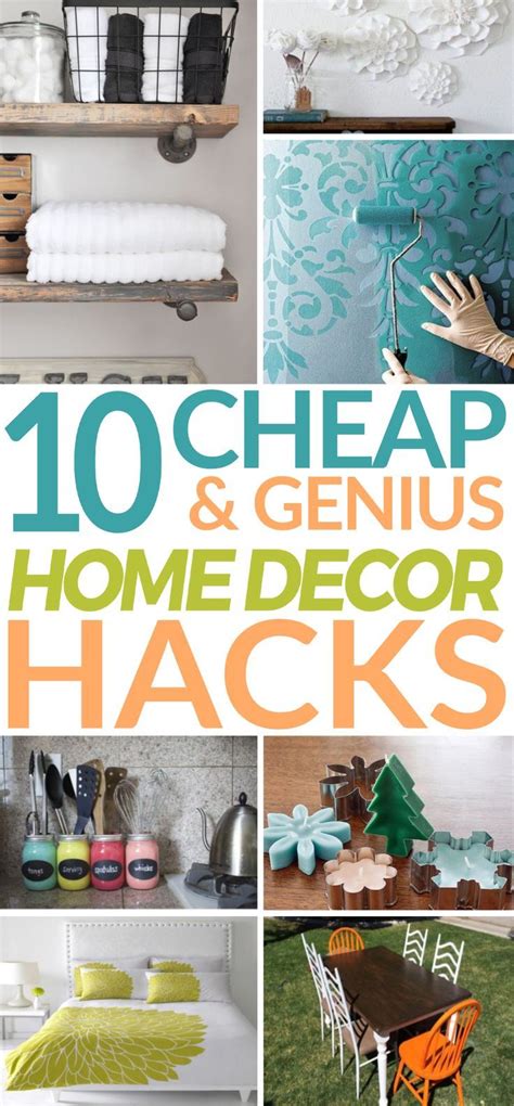 10 Awesome Cheap Home Decor Hacks And Tips Home Decor Hacks Diy