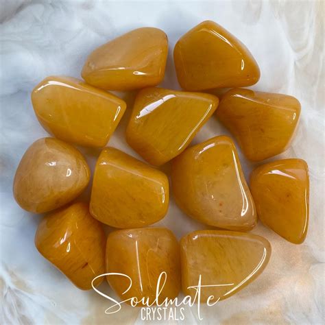 Yellow Aventurine Tumbled Stone Large Soulmate Crystals