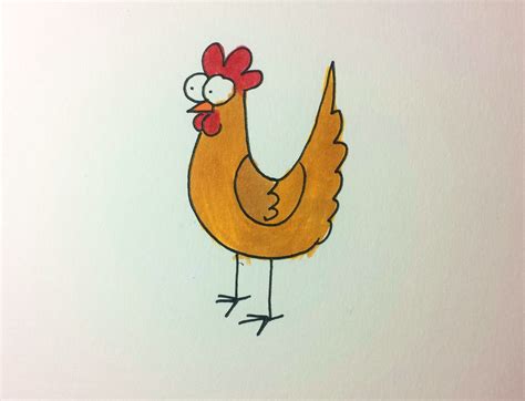 Funny Chicken Drawing At Getdrawings Free Download