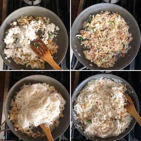 Indian Style Coconut Rice Noodles Recipe Cooks Hideout