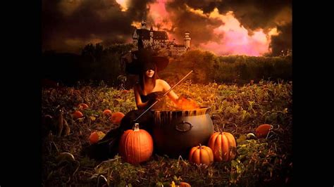 Hd Wallpaper Bruja Calabazas Caldero Halloween Wallpaper Flare