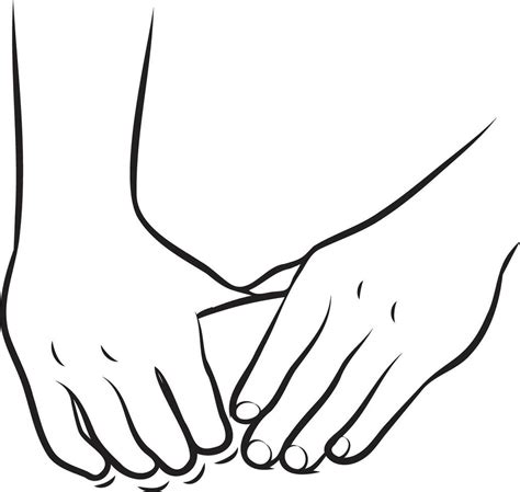 Massage Techniques Line Drawing 26508899 Vector Art At Vecteezy