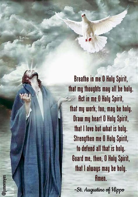 Saint Augustine Holy Spirit Prayer Spiritual Prayers Prayer Scriptures