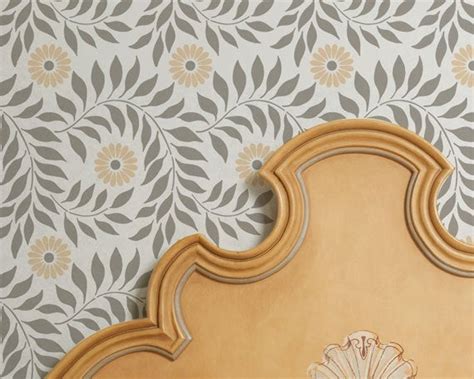 Check out our ceiling stencil selection for the very best in unique or custom, handmade pieces did you scroll all this way to get facts about ceiling stencil? Wall Stencil Allover Indian Floral for DIY by ...