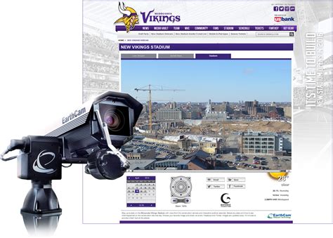 Earthcam Construction Cameras Track Progress For New Minnesota Vikings