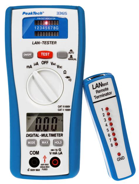Peaktech® P 3365 Digital Multimeter 2000 Counts With Lan Tester P 3365