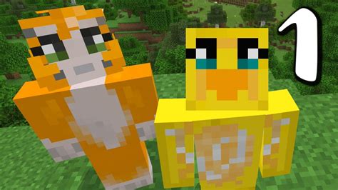 Minecraft A Duck And A Cat ~ New World 1 Youtube