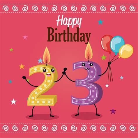 Premium Vector Happy Birthday Celebration Card Vector Illustration Design