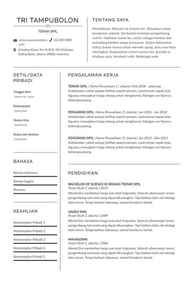 Contoh Cv Teknik Sipil Contoh Soal Statistika Dan Probabilitas Teknik