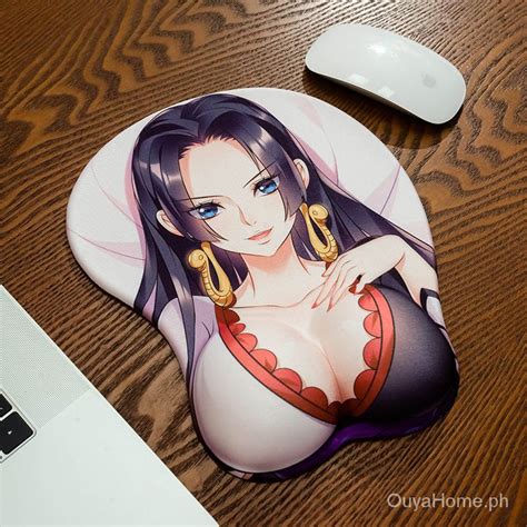 Original One Piece Boa Hancock Chest Computer Office Game Oversized3dstereo Mouse Pad Wrist
