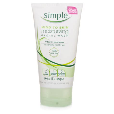 Simple Moisturising Foaming Facial Wash Skin Care Chemist Direct