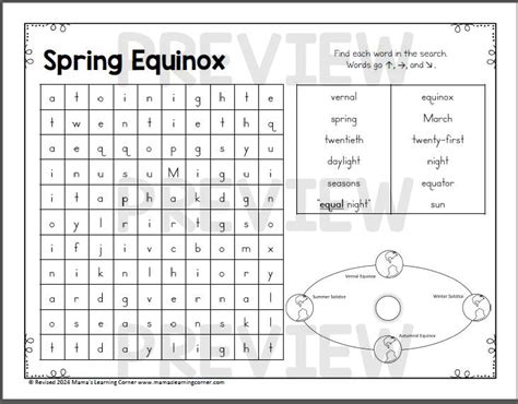 March Word Search Packet St Patricks Day Daylight Savings Time