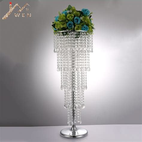 Acrylic Crystal Flower Rack Wedding Centerpiece Tabletop Vase 5 Tier