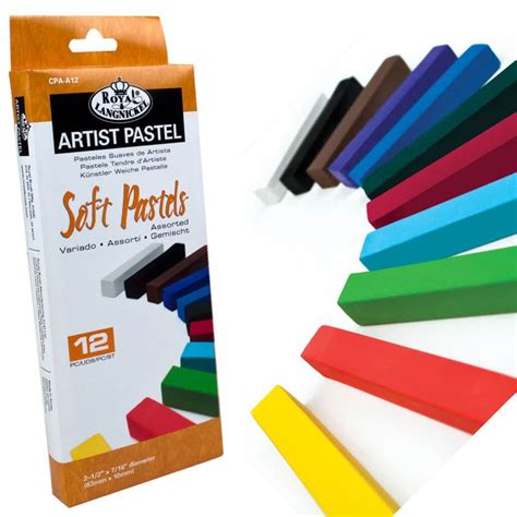 Royal And Langnickel Soft Pastel Sticks Artist Colour Grey Charcoal 12