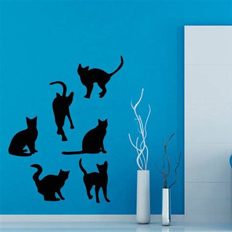 Cat Wall Decals Cats Vinyl Sticker Pet Pets By Walldecalswithlove