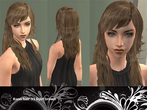 Mod The Sims Raon Hair 33 Natural Glossies