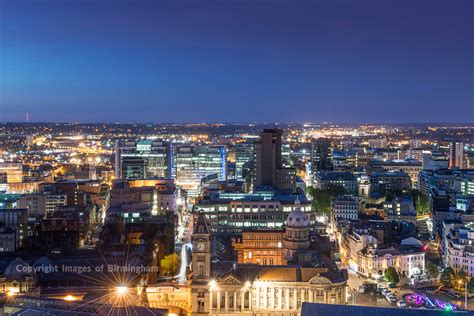 Images Of Birmingham Photo Library A Night View Of Birmingham City