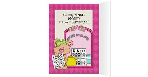 Birthday Bingo Greeting Card Zazzle