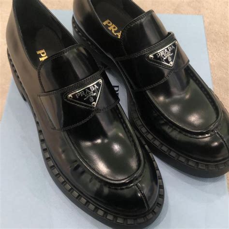 Prada Black Brushed Leather Loafers Hey Its Personal Shopper London
