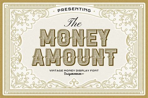 Money Amount Money Font