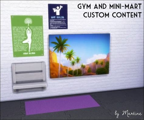 Martine Simblr Eugene S Mini Mart And Gym Custom Content Sims 4