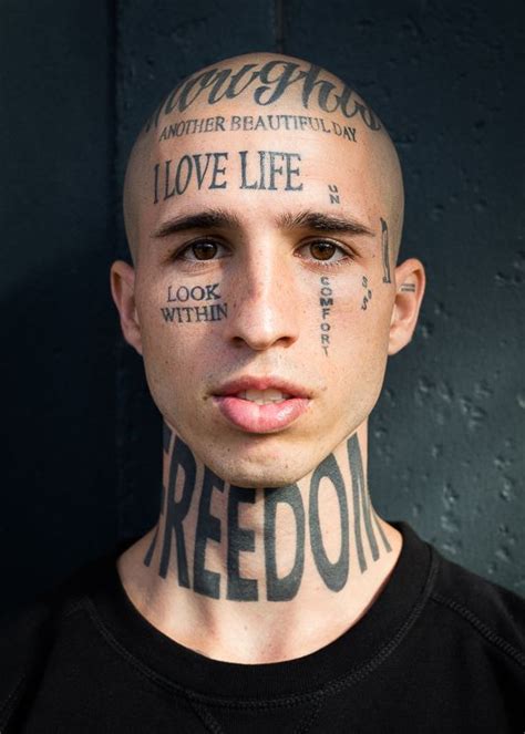 Ray Knox Photography Mens Face Tattoos Face Tats Facial Tattoos Makeup Tattoos Body Tattoos