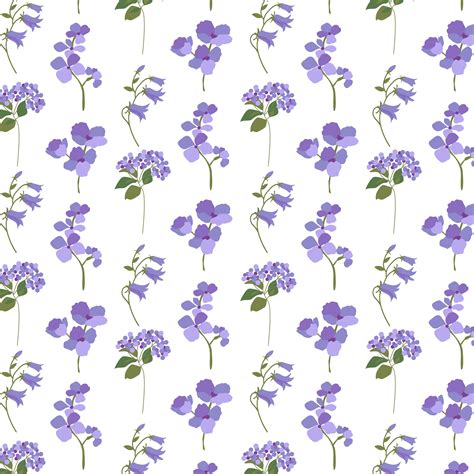 Lavender Purple Botanical On White 511274 Vector Art At Vecteezy